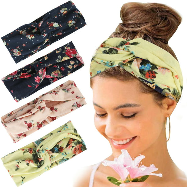 5 Color Baby Girl Floral Printing Cotton Flower Headband Headscarf Hairwear CA